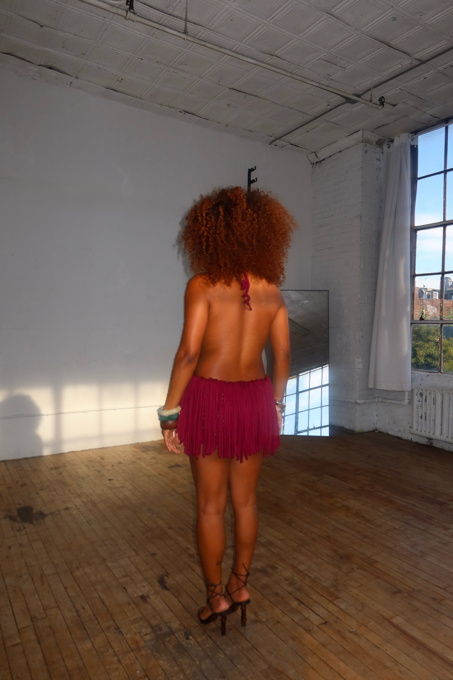 The Alaia Dress in 'Wine'