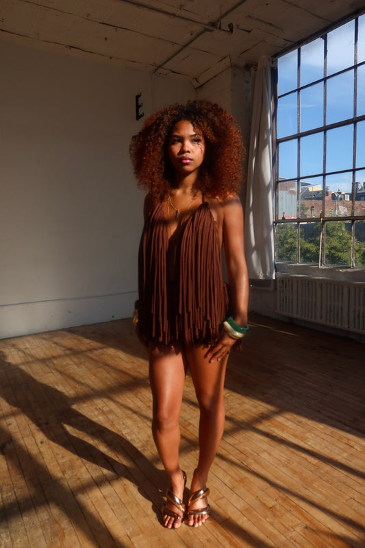 The Alaia Dress in 'Mocha'