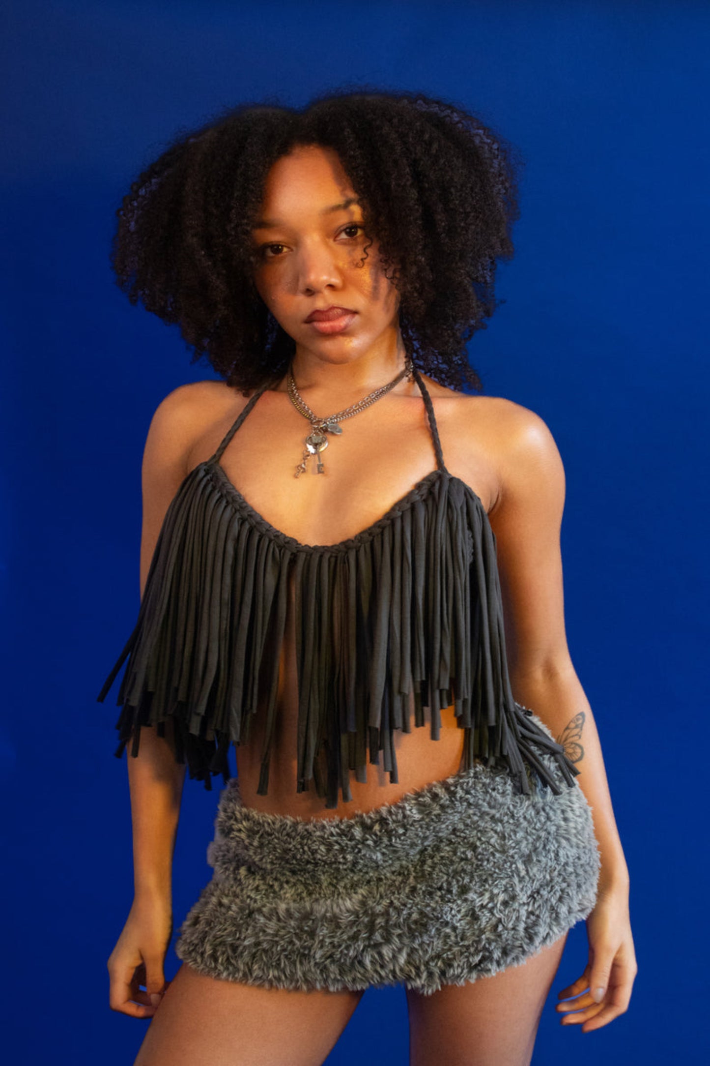 The Raya Top in 'Charcoal'